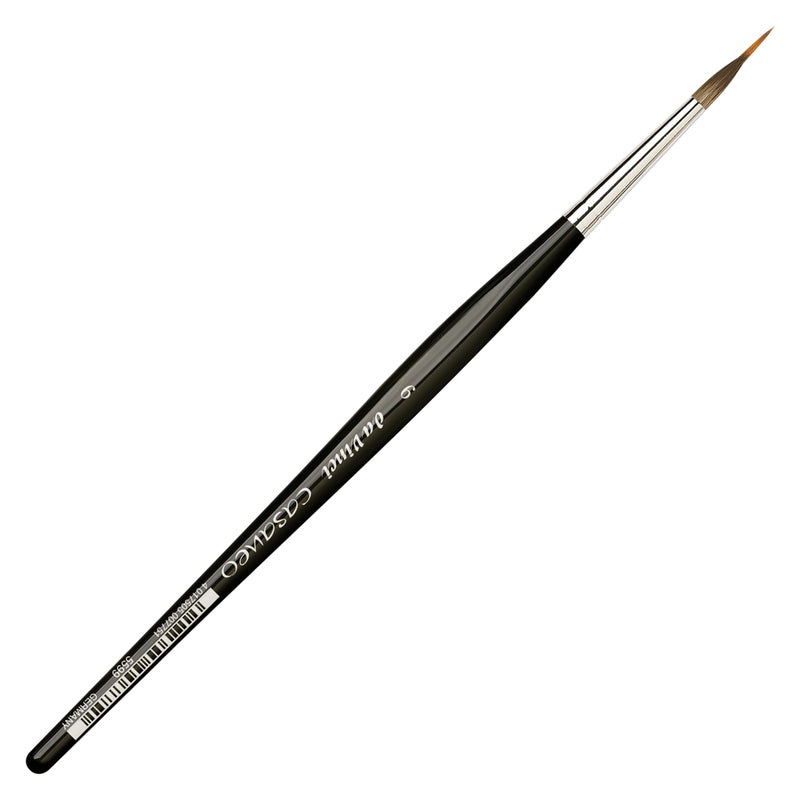 da Vinci Watercolor Series 5599 Size 6 - Inlaid Liner - Casaneo New Wave Synthetics - Vegan - Made in Germany, (Model: 5599-6) - Image 2